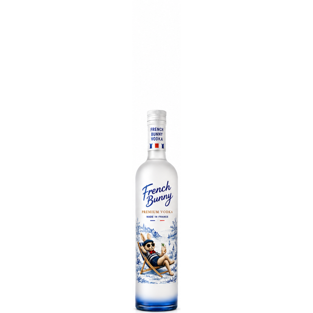 Vodka, French Bunny, Imported, Premium Vodka, Made In France 375 mL, 40%
