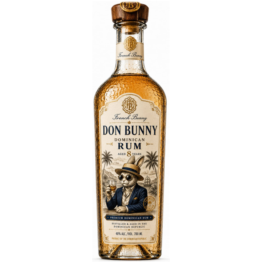 Premium Dominican Rum,  French Bunny, Anejo 8 Years , Dominican Republic , 750 mL, 40%