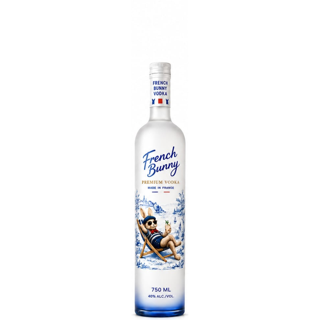 Vodka, French Bunny, Imported, Premium Vodka, Made In France 750 mL, 40%
