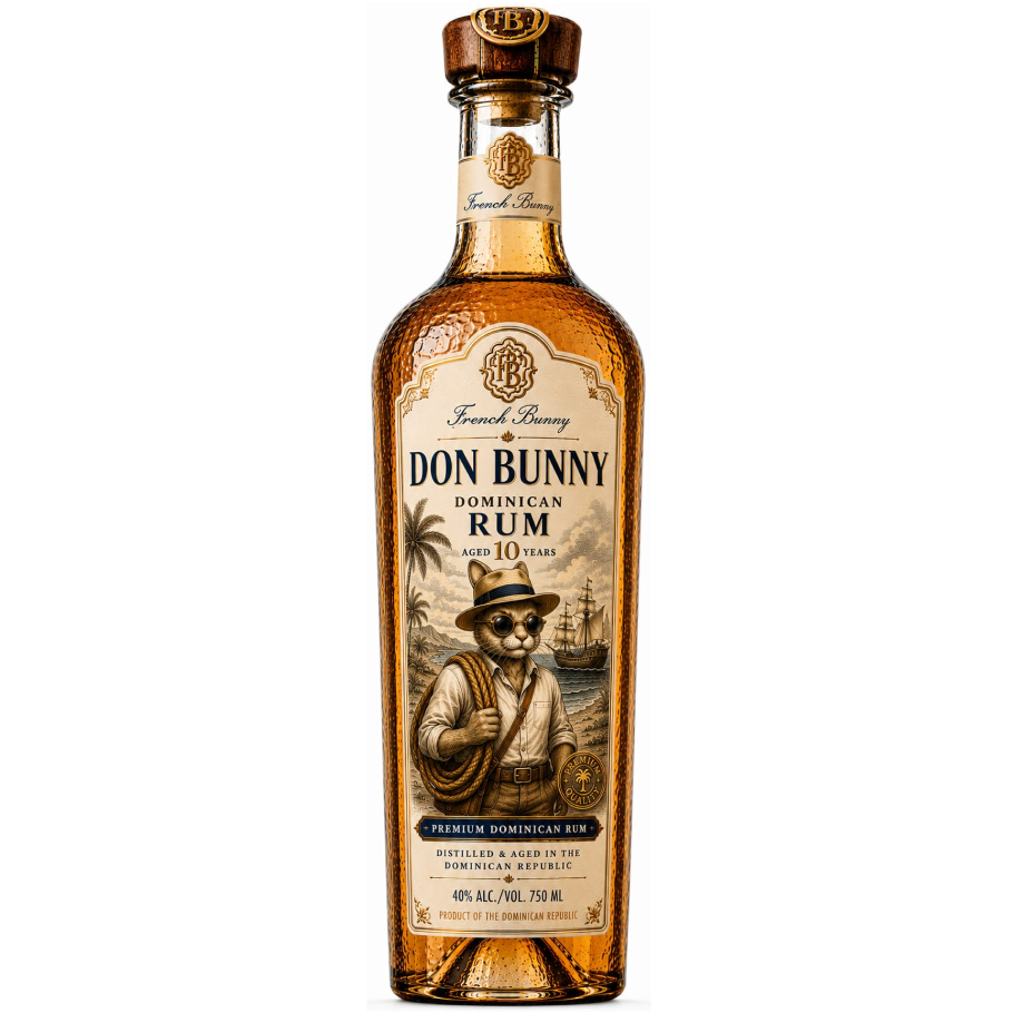 Premium Dominican Rum,  French Bunny, Anejo 10 Years, Dominican Republic , 750 mL, 40%